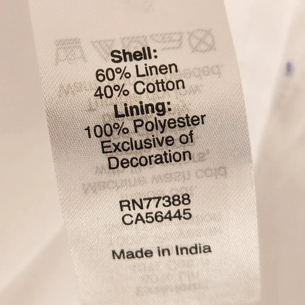 NWOT J. Crew Factory Embroidered Linen/Cotton Dress XXS - Picture 7 of 7